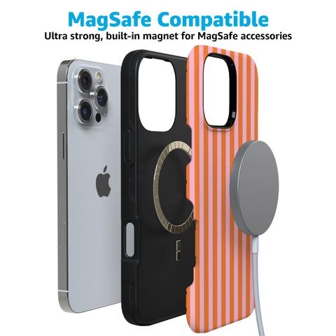 Perfect Stripes | Orange & Pink Stripes Case