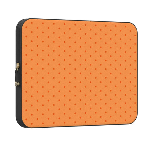 On the Dot | Orange Polka Dot Laptop Case