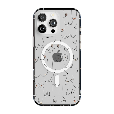 I'm With Her | Black & White Boobs Case