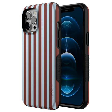 Sunday in Brooklyn | Blue Stripes Case