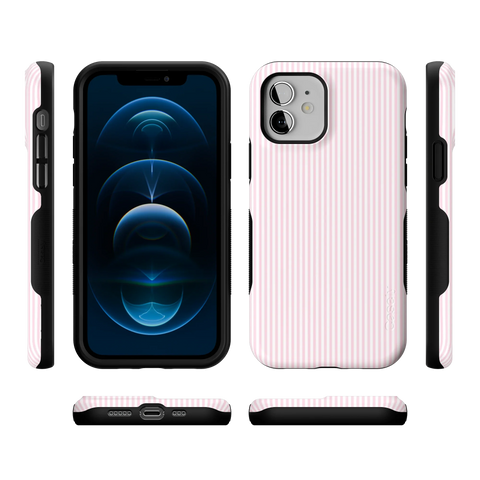 Stripes and the City | Light Pink Pinstripe Case