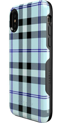 As if! | Light Blue Plaid Case
