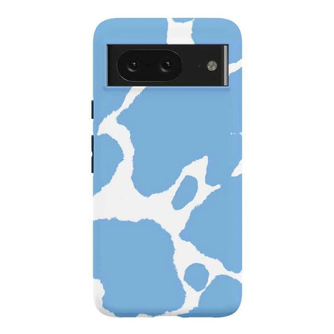 Current MOOd | Light Blue Cow Print Google Pixel Case