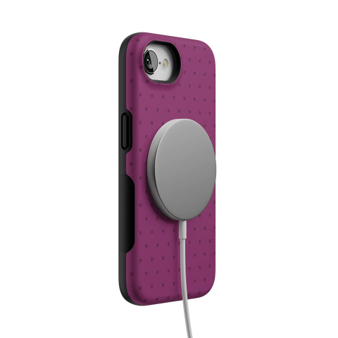 On the Dot | Plum Polka Dot Case