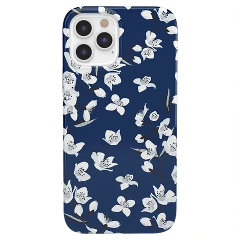 Floral Forest | Navy Cherry Blossom Floral Case
