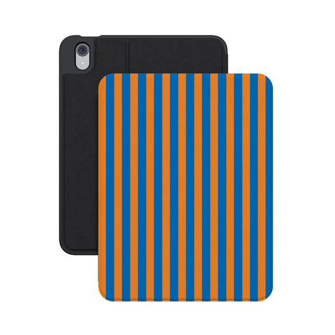 Go New York | Blue & Orange Stripes iPad Case