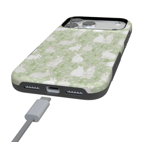 Hop to it | Green Bunny Case