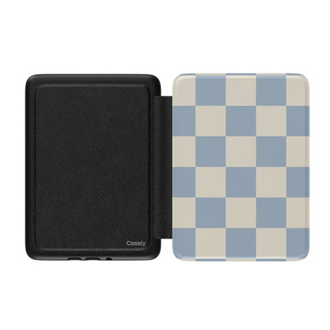 Fit Check | Light Blue Checkerboard Kindle Case