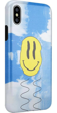 On Cloud Nine | Glitch Smiley Face Case