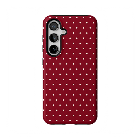 On the Dot | Maroon Polka Dot Case