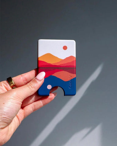Opposites Attract | Day & Night Colorblock Mountains MagWallet