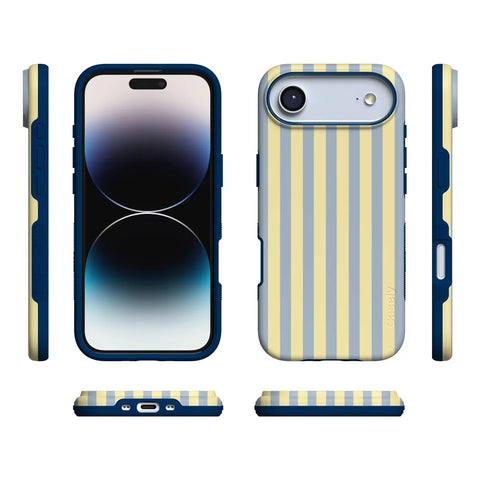 Coastline Stripes | Blue & Yellow Case