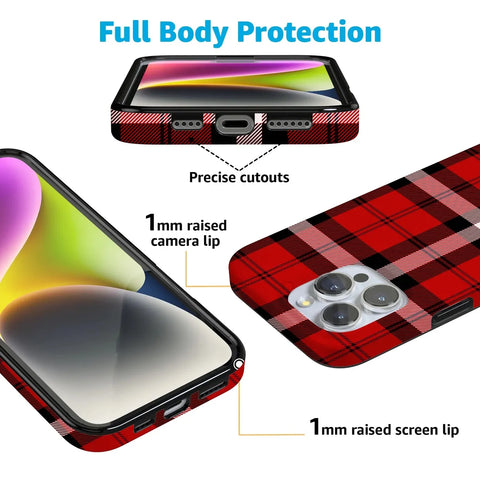 As if! | Red Plaid Case