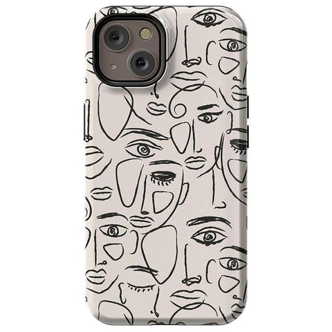 We're All Human | Minimal Face Art Case