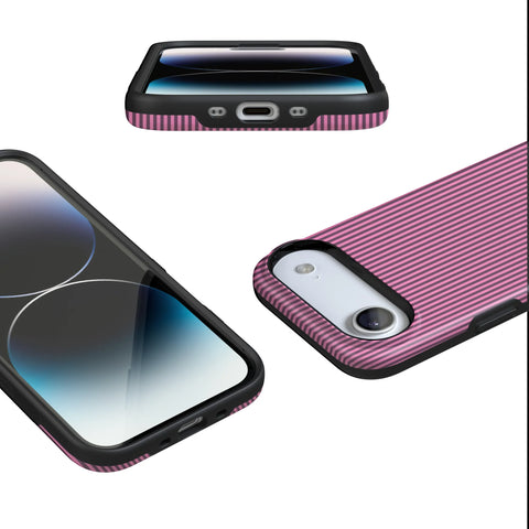 Stripes and the City | Pink & Purple Pinstripe Case