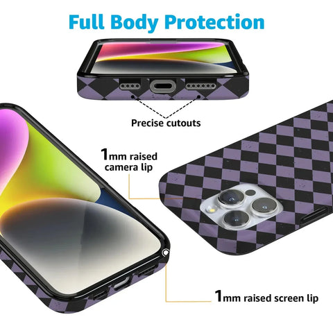 Midnight Hex | Purple Checkered Case
