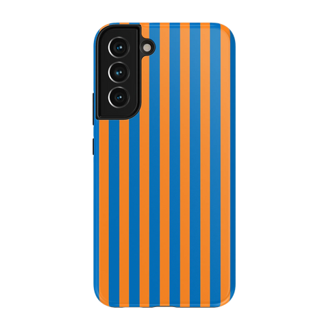 Go New York | Blue & Orange Stripes Case