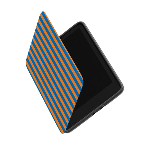 Go New York | Blue & Orange Stripes Kindle Case