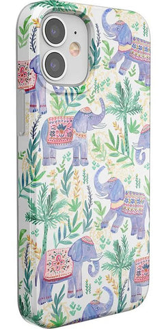 Pastel Gardens | Watercolor Elephant Floral Case