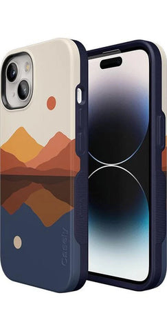 Opposites Attract | Day & Night Colorblock Mountains Case