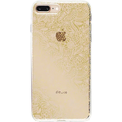 Floral Mandala | Rose Gold Clear Case