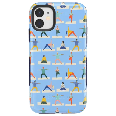 Go with the Flow | Light Blue Yoga Case