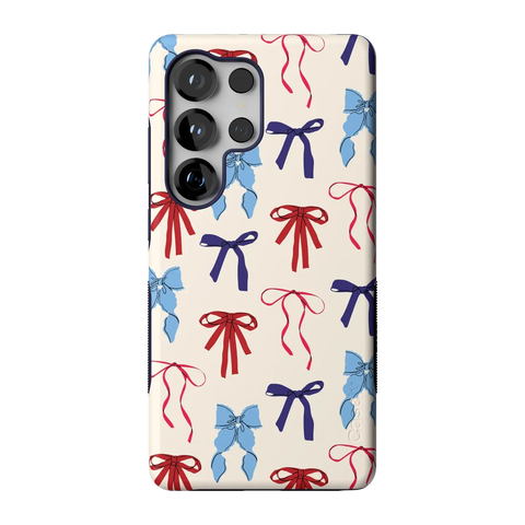 American Girlie | Red White & Blue Bows Case