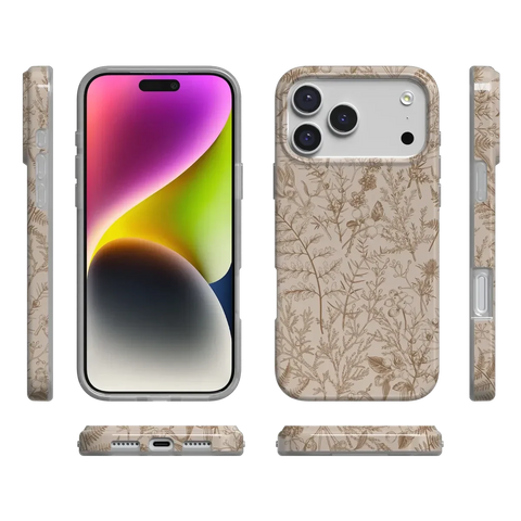 Beige Garden | Neutral Floral Case