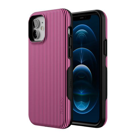 Stripes and the City | Pink & Purple Pinstripe Case