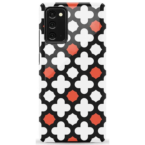 Red Lattice Tile | High Contrast Design Case