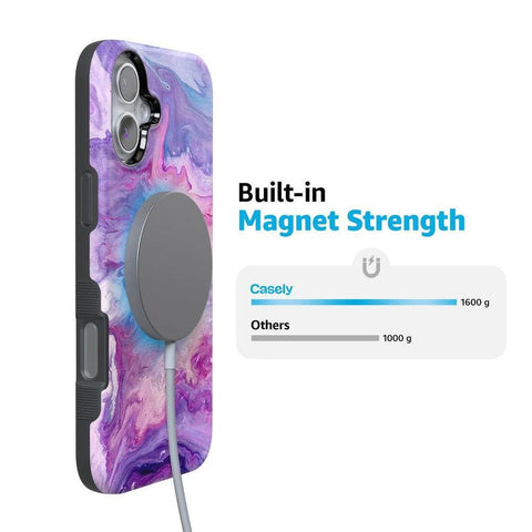 Tie Dying Over You | Purple Marble iPhone Case