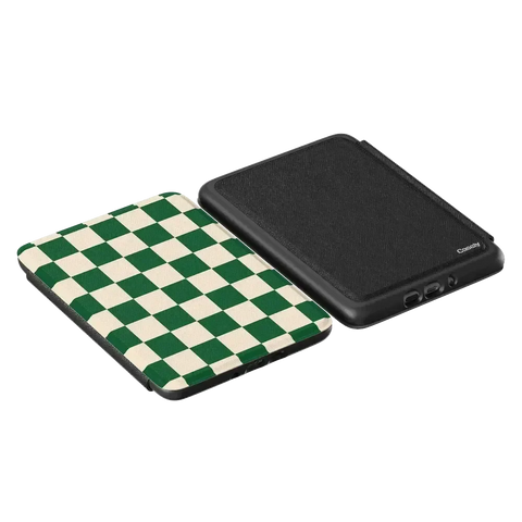Fit Check | Green Checkerboard Kindle Case