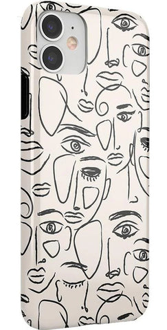 We're All Human | Minimal Face Art Case