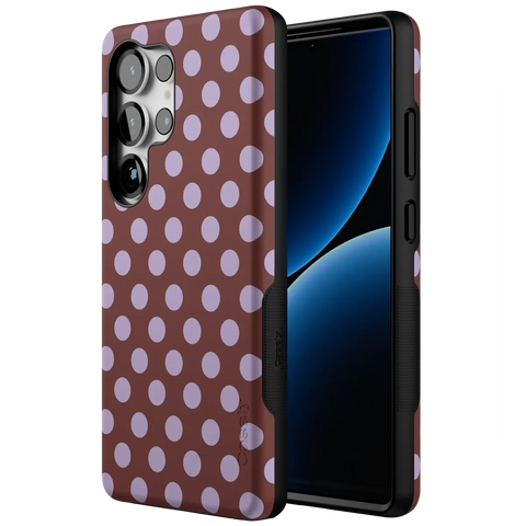 Spotted in SoHo | Burgundy Polka Dot Case