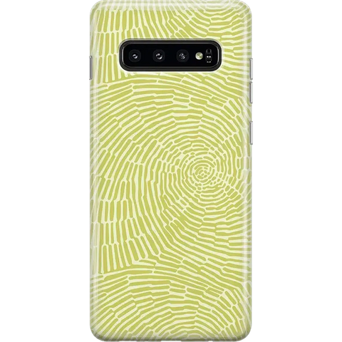 Swirl Away | Tea Green Geometric Samsung Case