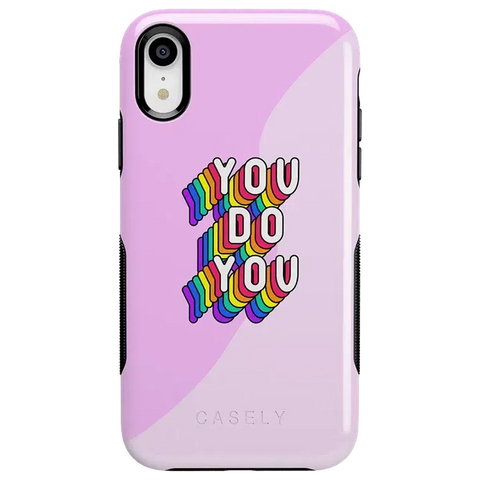 YOU DO YOU | Purple Print iPhone Case