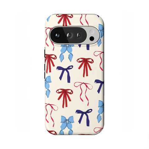 American Girlie | Red White & Blue Bows Case