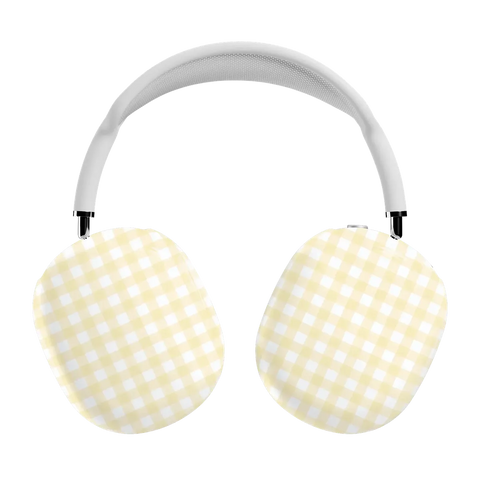 Pastel Picnic | Yellow Gingham AirPods Max Case