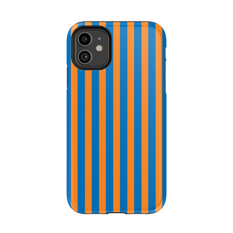 Go New York | Blue & Orange Stripes Case