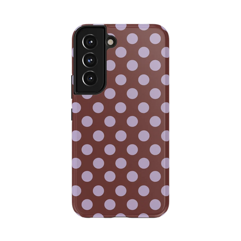 Spotted in SoHo | Burgundy Polka Dot Case