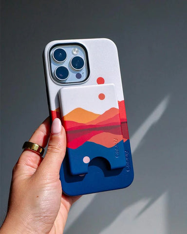 Opposites Attract | Day & Night Colorblock Mountains MagWallet