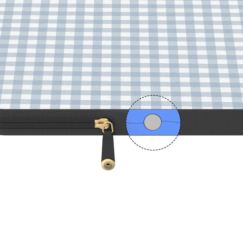 Pastel Picnic | Blue Gingham Laptop Case