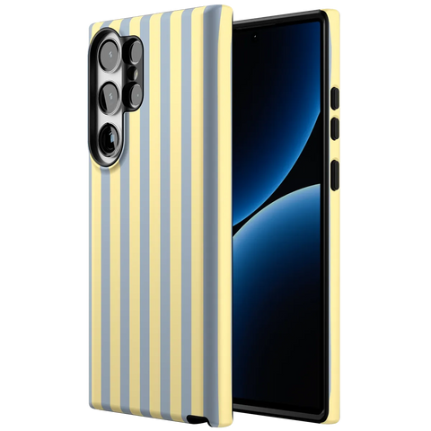 Coastline Stripes | Blue & Yellow Case