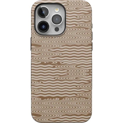 Mocha Ripple | Brown Waves Case