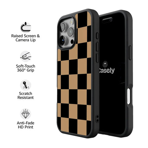 Fit Check | Black & Brown Checkerboard Case