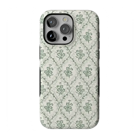 Sage Tapestry | Floral Vines Case