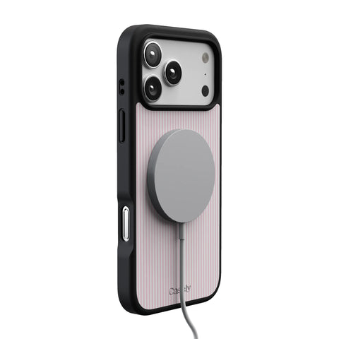 Stripes and the City | Light Pink Pinstripe Case