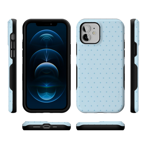 On the Dot | Blue Monochrome Polka Dot Case