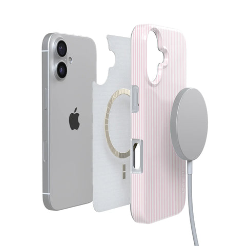 Stripes and the City | Light Pink Pinstripe Case