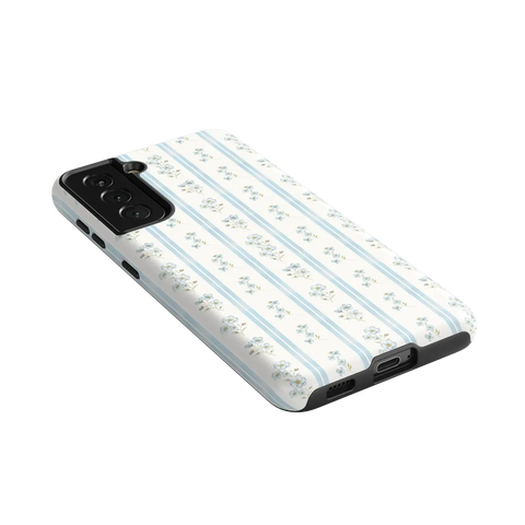 Cottage Stripe | Blue Floral Case